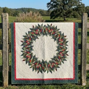 Handmade Winter Dream FINISHED Patchwork Queen Size 100%Cotton QUILT